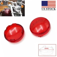 1 Pair Red High Quality Turn Signal Light Lens Cover For Harley Sportster Dyna