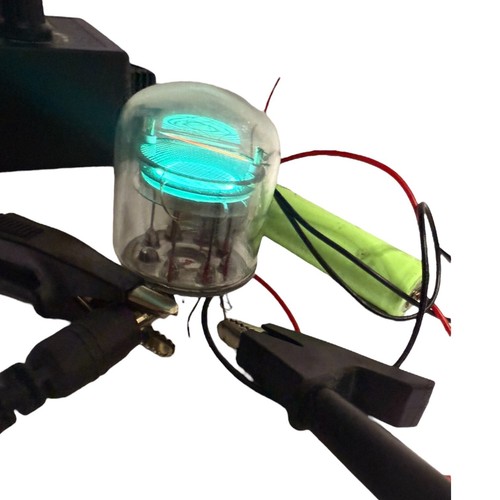 Ultrarare vintage Single Dot VFD tube IV-29 vacuum fluorescent made in USSR used - Picture 3 of 15