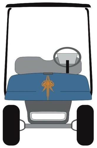 Crisp Golf Cart Stripe 3M Decal Graphic Sticker EZ Go Club Car Yahamma HDK GEM - Picture 4 of 6
