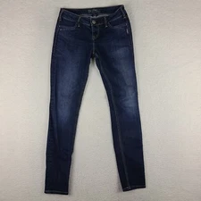 Silver Jeans Womens 27x31 Blue Suki Jegging Dark Wash Denim