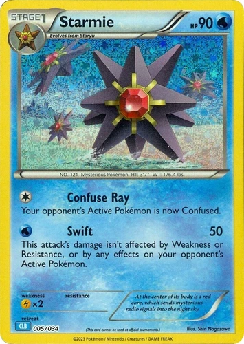 Starmie 005/034 Trading Card Game Classic