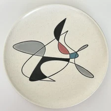 1955 Metlox Poppy Trail California Contempora Large 10” Plates Mid Mod