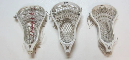 3 MENS LACROSSE STRUNG HEADS STX 2010 X10 STX PROFESSOR BRINE ASSET NO SHAFTS