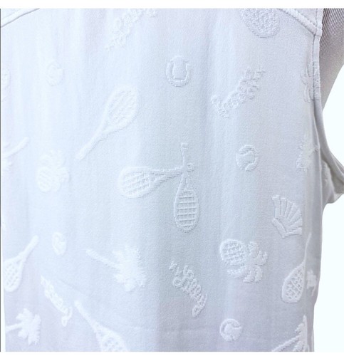 Lilly Pulitzer Luxletic Kalila Tennis Bra Tank XL White Perfect Match Jacquard - Picture 8 of 10