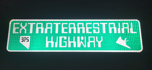 EXTRATERRESTRIAL HIGHWAY Nevada Highway 375 Straßenschild, Area 51, Las Vegas - Bild 2 von 13