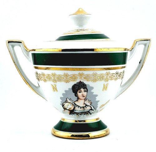 Napoleon And Josephine Porcelain Coffee Set - Made In France - Picture 5 of 10