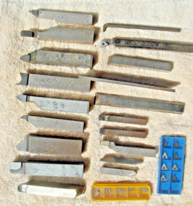 Misc. Lathe Tool Cutting Steel Bit Offset Carbide Tip + Inserts Lot Boring Bars