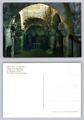 Syracuse St. Martian's Crypt Postcard Vintage Architecture Postcard Art