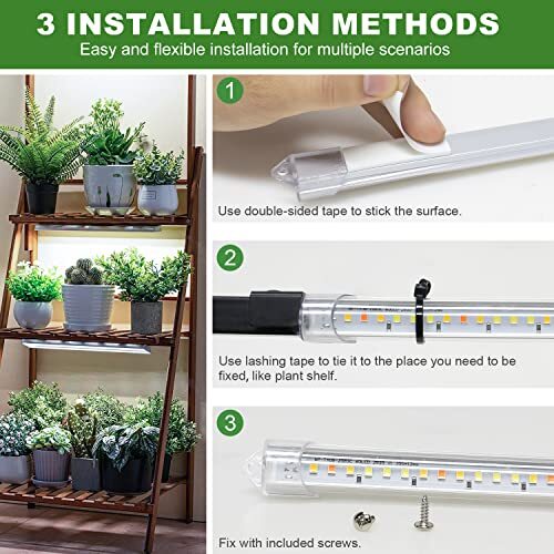 Kullsinss 16 in Plant Grow Light Strips 120 LEDs Grow Lights for Indoor