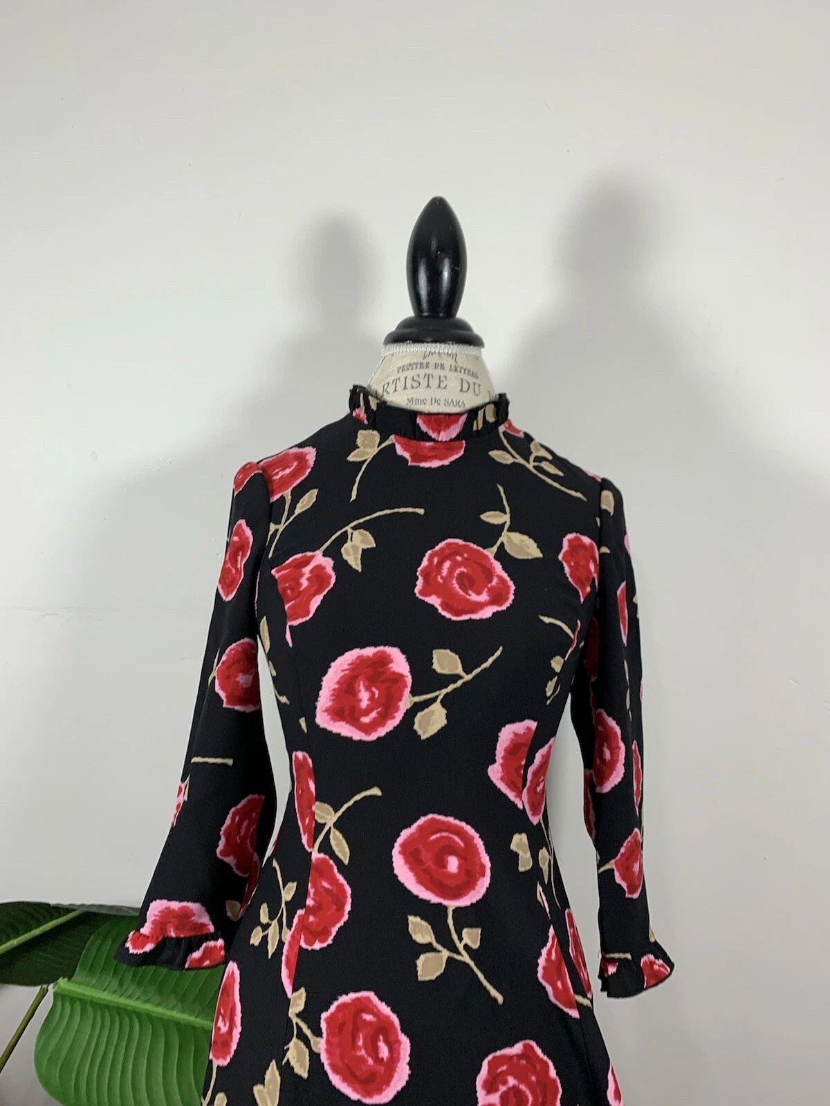 Abito rosa hazy Kate Spade abito floreale nero taglia 0