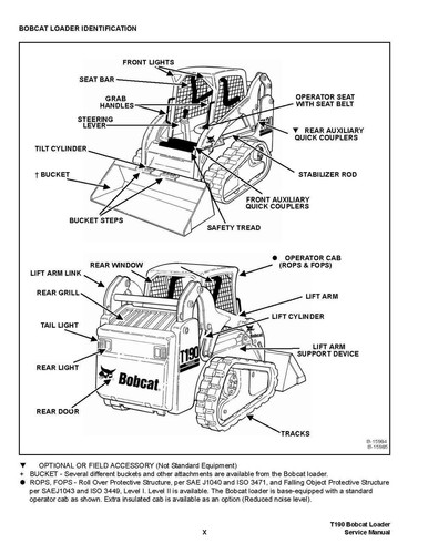 Bobcat T190 Compact Track Loader Workshop Manual Service Shop Repair 6901117 - Picture 5 of 6