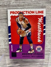 2021-22 Donruss Purple Press Proof Production Line Insert Russell Westbrook #1