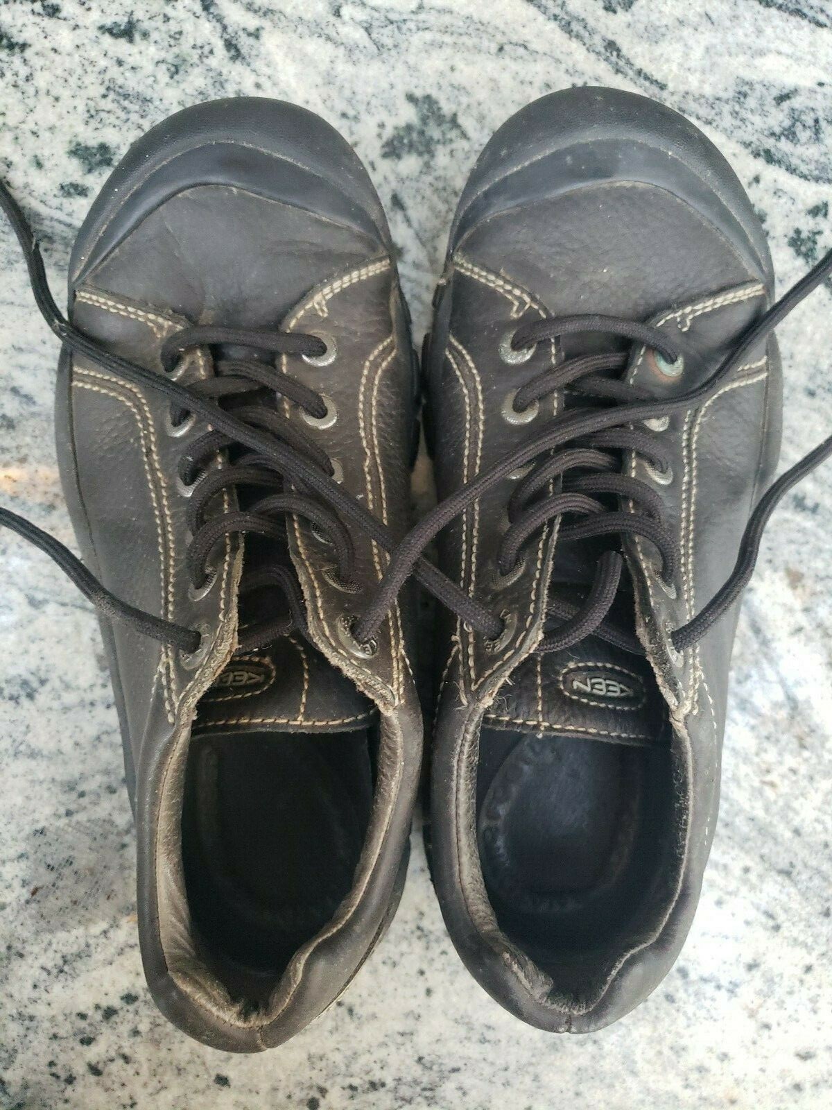 Scarpe da trekking casual da donna Keen Briggs in pelle taglia 8 usate in ottime condizioni