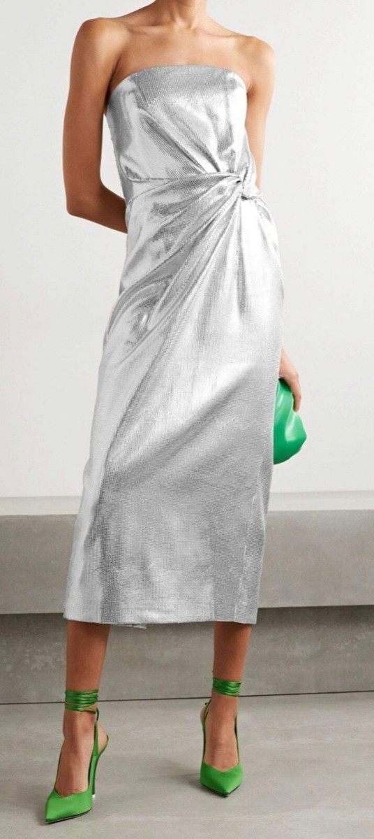 16arlington dress sequin 16Arlington Silver Electra Sequin Gown