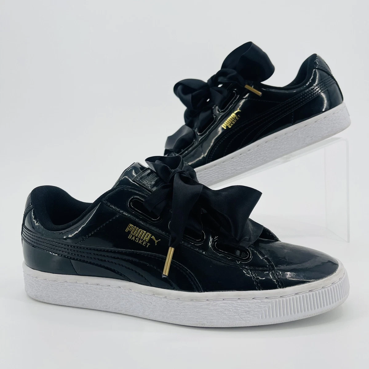 Puma Basket Heart Patent Black W for sale | eBay