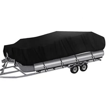 NEVERLAND 17ft-20ft Pontoon Boat Cover Waterproof Heavy Duty Trailerable Cover