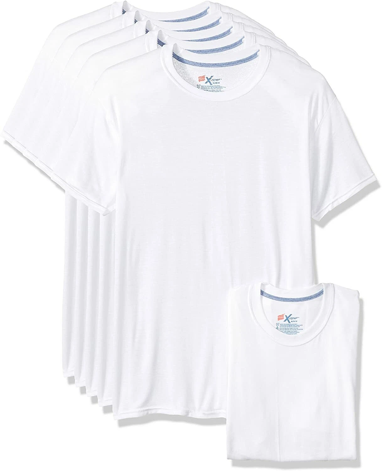 Hanes Men's X-Temp Comfort Cool Crewneck Undershirt (5 Pack)
Opens in a new window or tab