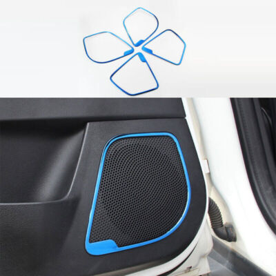 For Ford Focus ST RS 2012-2018 Inner Door Speaker Frame Blue Titanium Cover Trim