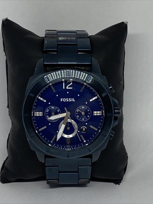 Fossil Privateer BQ2319 Mens Blue 
