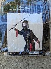 Black NINJA SZ LG 12 14 Boy's Halloween Costume