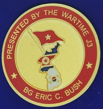 US Army Wartime J3 BG Eric C. Bush Challenge Coin C-56