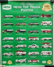 2000 Hess Toy Truck Millennium Edition Collector's Poster 24x30
