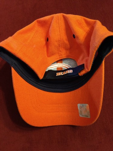 Chicago Bears Hat/Cap NFL Team Apparel 100% Cotton Adjustable Fits - Picture 4 of 6