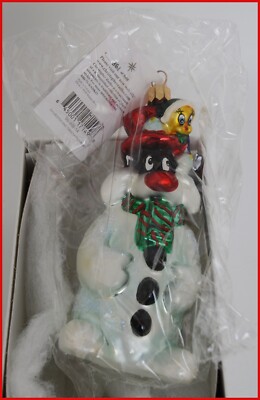 RARE! Christopher Radko ~ Warner Brothers ~ SYLVESTER & TWEETY BIRD ~ 5'' NEW/Box