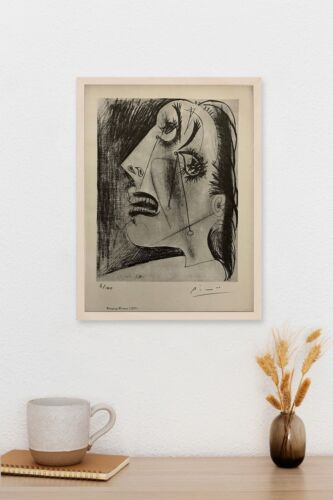 ORIGINAL PICASSO SIGNED LITHOGRAPH + FRAME, COA AND APPRAISAL FOR $3,500 USD.*