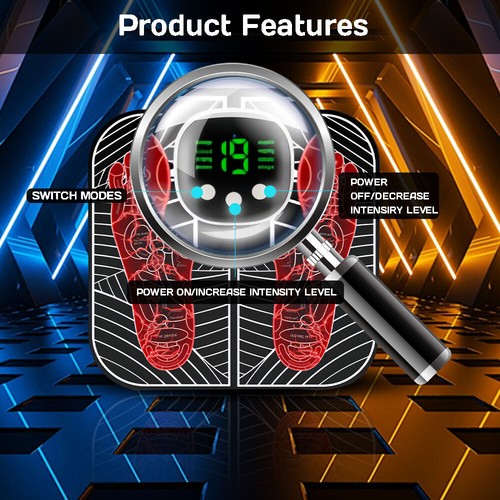 19 Level EMS Foot Massager w/ Remote Neuropathy Feet for Circulation&Pain Relief - Picture 10 of 12