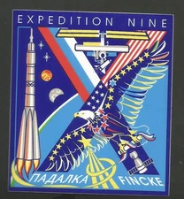 NASA  EXPEDITION NINE   DECAL STICKER 4"