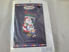 CHRISTMAS STOCKING Felt Kit "Santa  Elf" Herrschner's 504945 Personalize Sub 