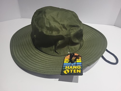 Hang Ten Californiac Men's Boonie - Wide Brim Adjustable Olive Sun Hat. NWT O/S - Picture 3 of 7