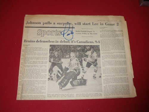 Increíbles periódicos de la Serie Mundial firmados por Bill Lee + tarjetas autógrafo Beckett certificado de autenticidad - Imagen 1 de 5