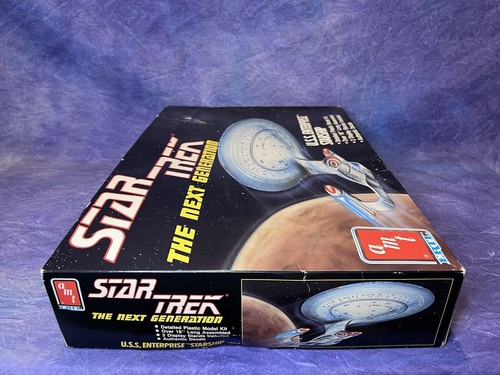 1988 Star Trek Next Generation USS Enterprise 18” Model Kit 6619 Unbuilt Vintage - Picture 6 of 6