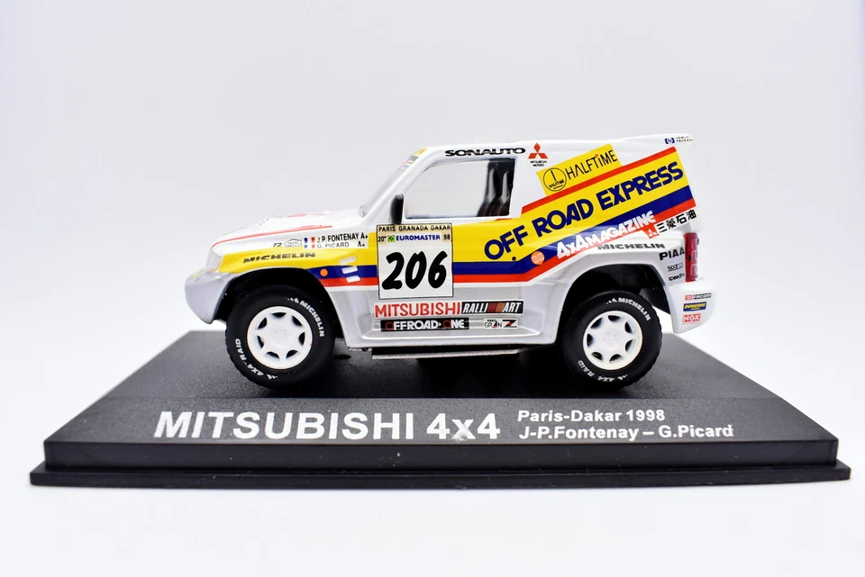 Modellino auto rally scala 1:43 Mitsubishi 4X4 IXO diecast modellismo statico - Immagine 3 di 4
