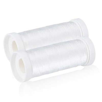 Clear Invisible Nylon Sewing Thread Monofilament 500M 2pcs Diameter 0.1mm for...