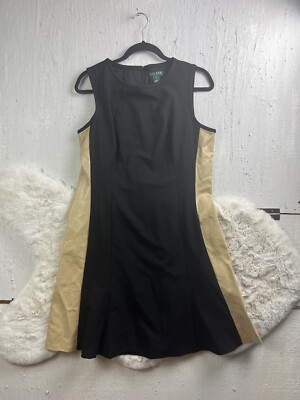 ralph lauren faux leather dress Ralph Lauren Red Leather Dress—[S] main image 1