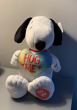 Valentine Snoopy  Hug Me  Cupid Heart Musical Plush Dog Peanuts NEW WITH TAGS