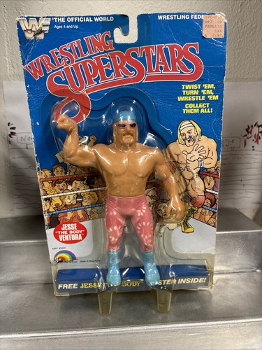 WWF JESSE VENTURA 1985 LJN WWE FIGURE WRESTLING SU...