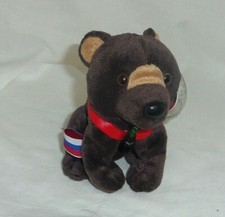 Borris Russia Brown Bear International Coca Cola beanie bottle cap tag protector