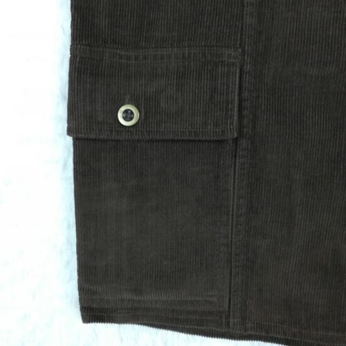 Bagatelle Womens Skirt Corduroy Midi Brown Cargo Pockets A Line 4 - Picture 5 of 8