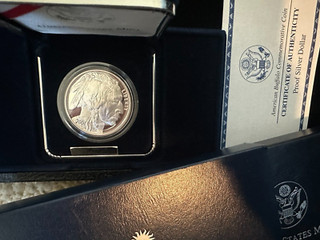 2001 US Mint American Buffalo $1 Commemorative Proof Silver Dollar with Box/COA