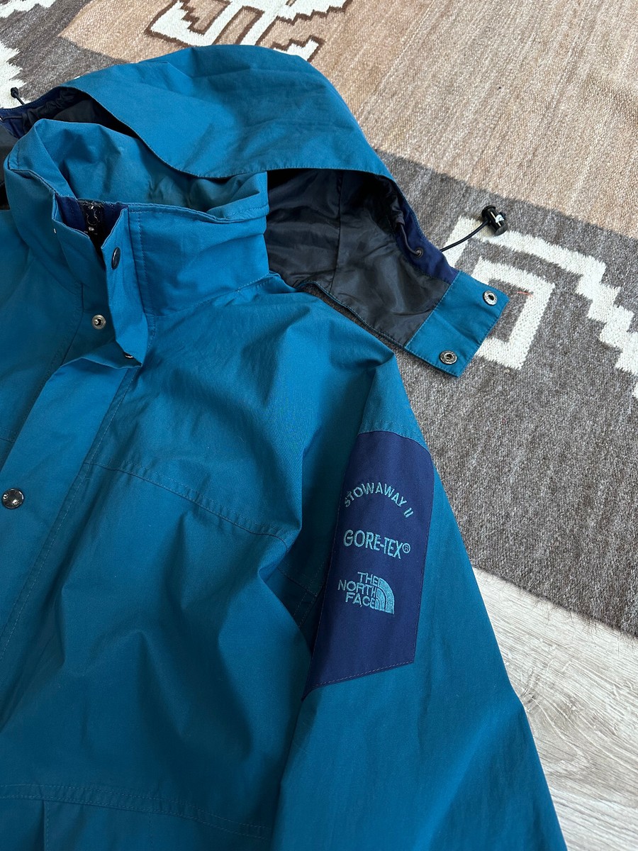 THE NORTH FACE STOWAWAY Ⅱジャケット The North Face 90s Stowaway II Gore Tex Rain Jacket - Blue