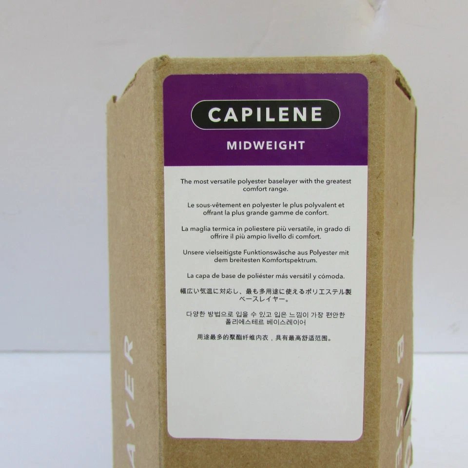 New Patagonia Capilene Mid Weight Base layer Crew Neck Size XXL Mens  Black - Image 3 of 4