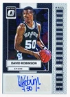 2017-18 Donruss Optic David Robinson Hall Dominators Signatures Auto #HD-DR /49