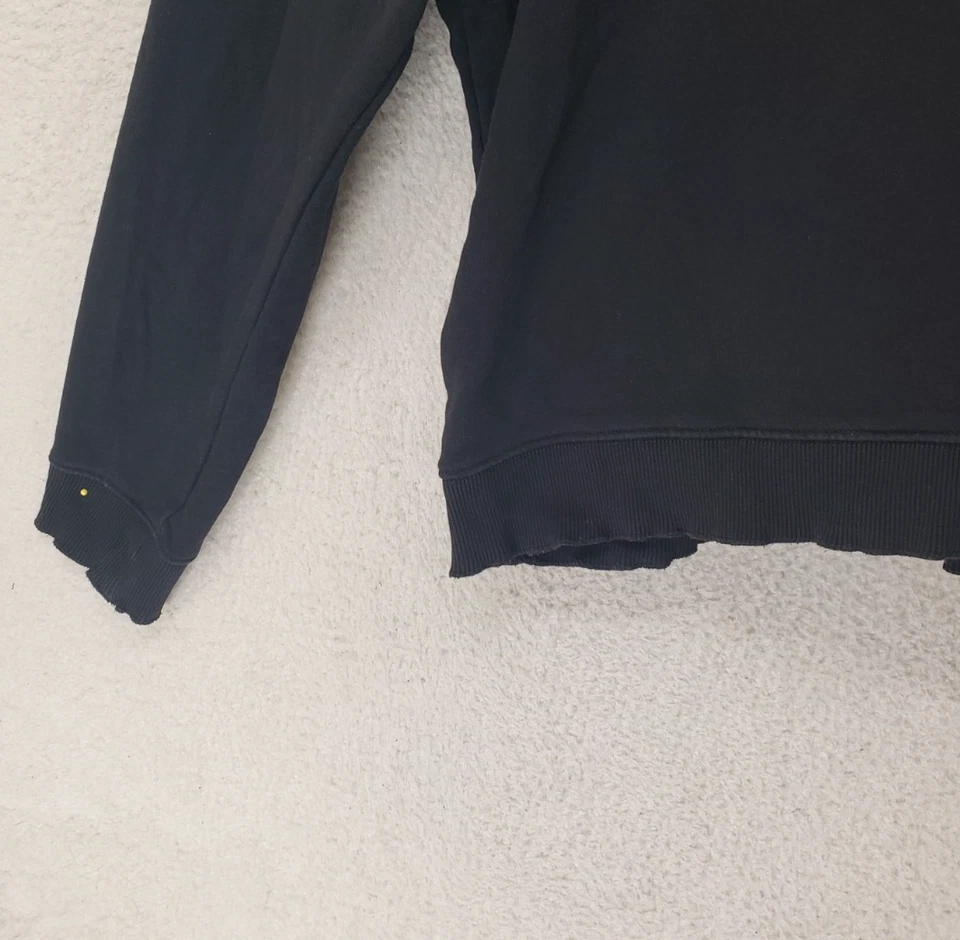 Moletom feminino Topshop 12 preto mistura de algodão manga longa pulôver regular - Imagem 4 de 4