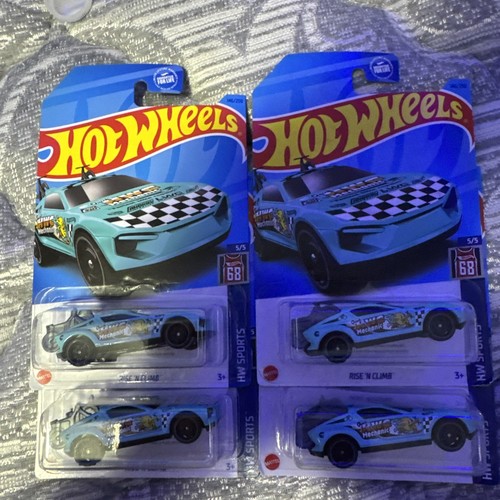 2023 HOT WHEELS HW SPORT SERIES TREASURE HUNT “ RISE ‘N CLIMB “ #146 Lot Of 4
