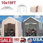 10x10 FT Portable Storage Shed Shelter Garage Carport Canopy Outdoor Motorcycle