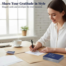 100 Pack Thank You Cards With Envelopes Bulk Set Stickers - 4x6 inch Blank ...